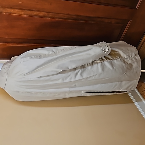 Vintage London Fog Trench Coat 42 short men's tan beige jacket - Picture 10 of 12